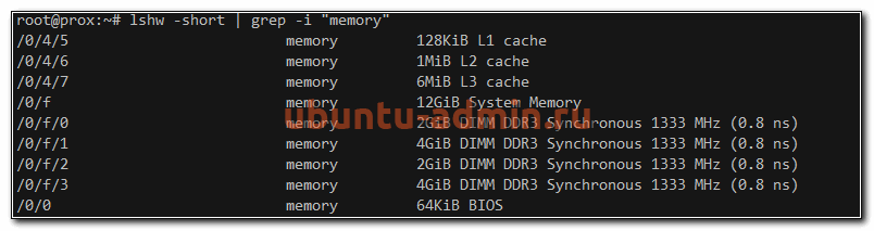 Как посмотреть информацию об оперативной памяти в ubuntu
